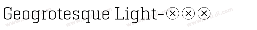 Geogrotesque Light字体转换